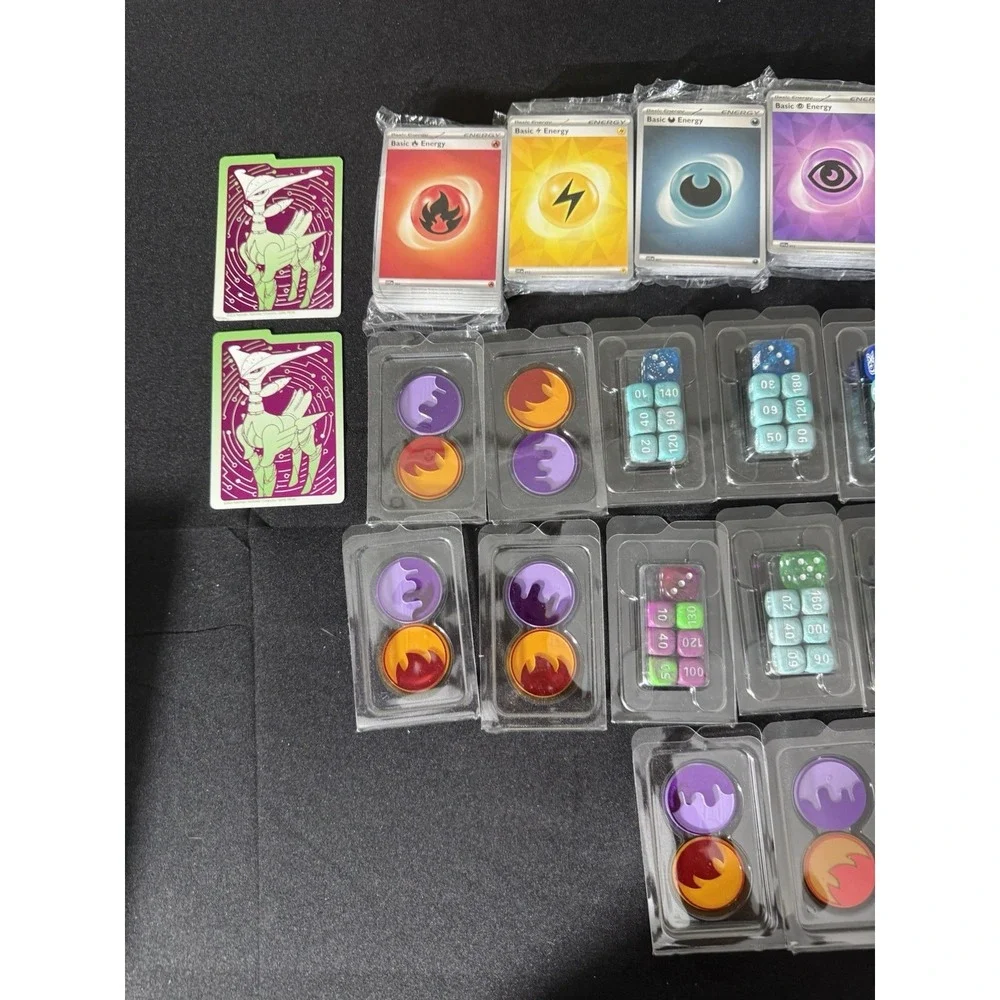 Pokémon Tcg - Etb Sealed Energy Packs, Dice And Damage Counter Lot NEW SEALED‎